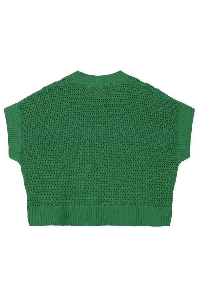 KNITTED SLEEVLESS SWEATER BIANCA R2503698667 700 GREEN